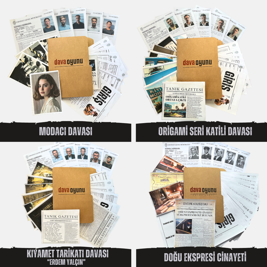 4 FARKLI DAVA DOSYASI TEK PAKETTE "4'LÜ PAKET"
