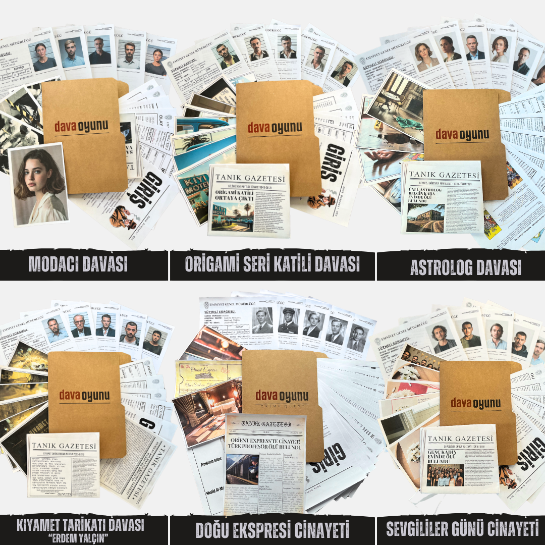 6 FARKLI DAVA DOSYASI TEK PAKETTE "6'LI PAKET"