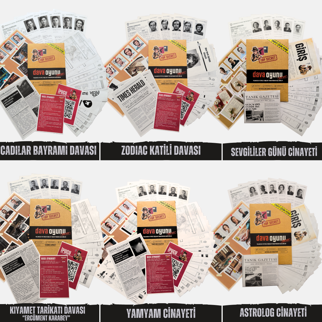 6 FARKLI DAVA DOSYASI TEK PAKETTE "6'LI PAKET"