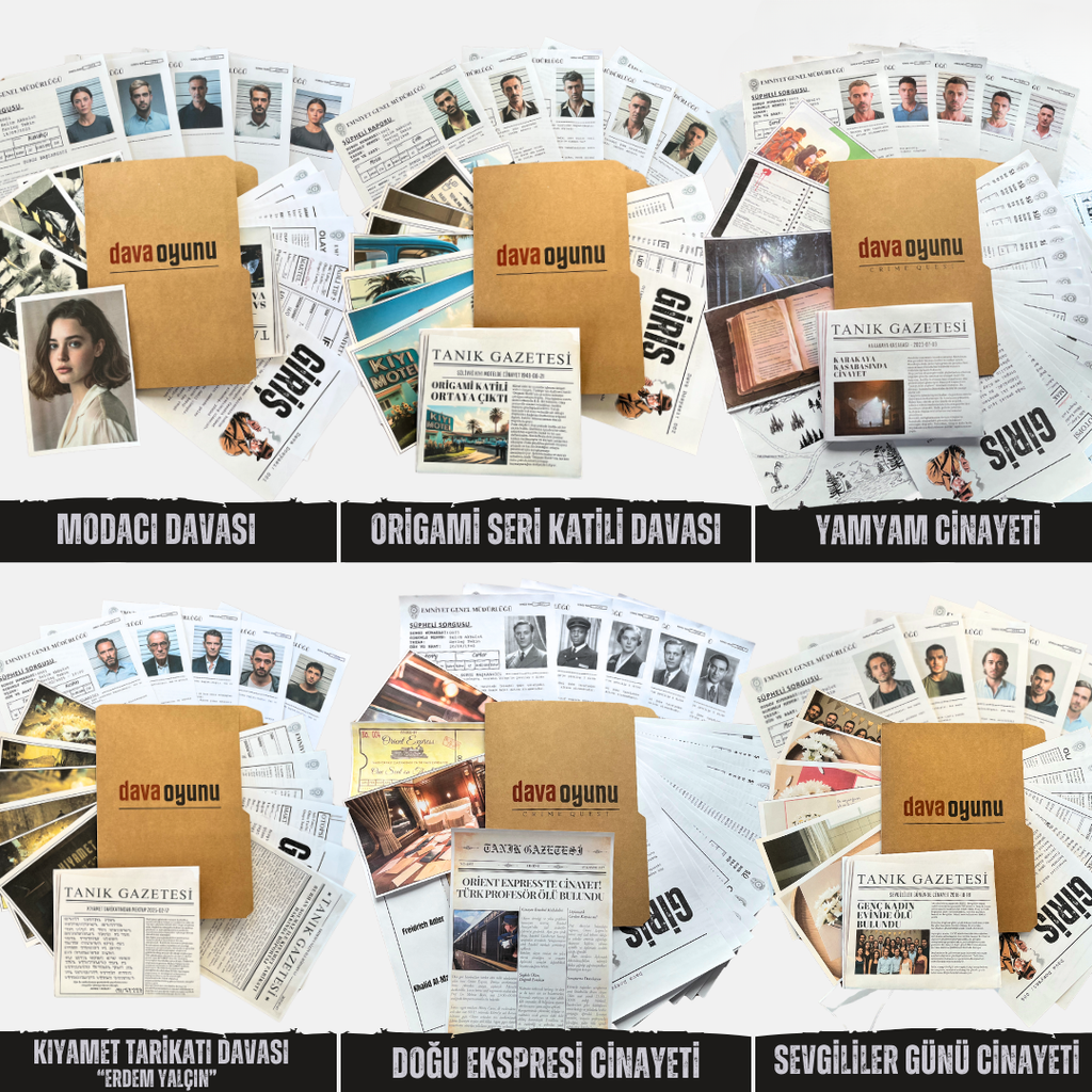 6 FARKLI DAVA DOSYASI TEK PAKETTE "6'LI PAKET"