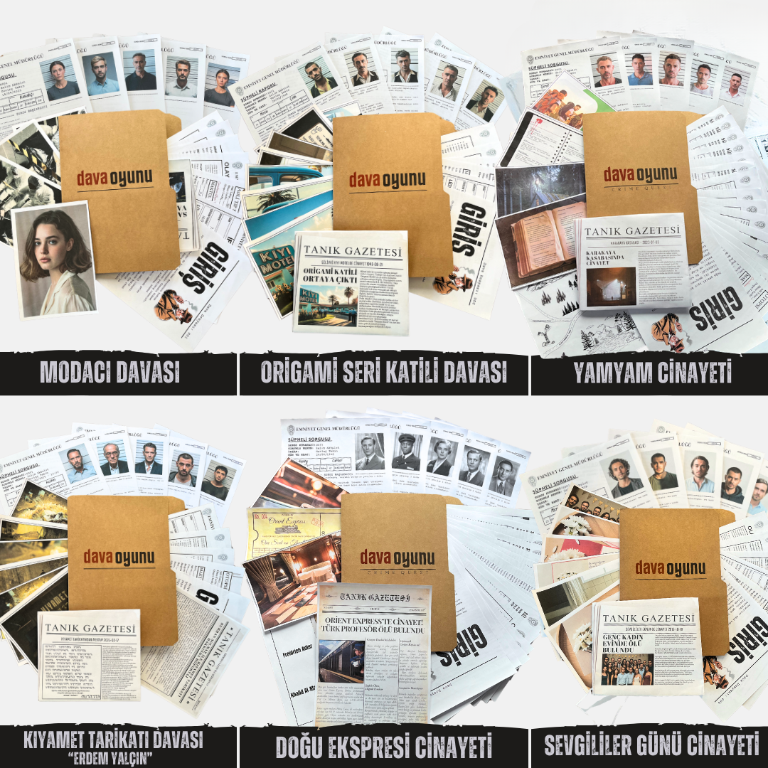 6 FARKLI DAVA DOSYASI TEK PAKETTE "6'LI PAKET"