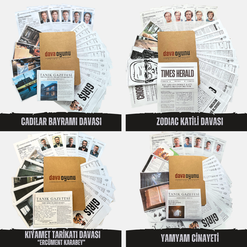 4 FARKLI DAVA DOSYASI TEK PAKETTE "4'LÜ PAKET" Cadılar Bayramı Seti