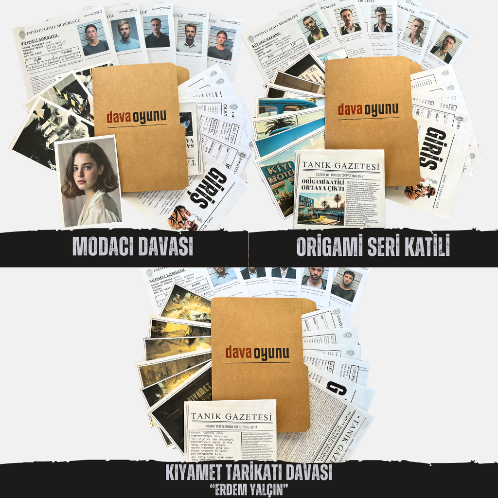 3 FARKLI DAVA DOSYASI TEK PAKETTE "3'LÜ PAKET"