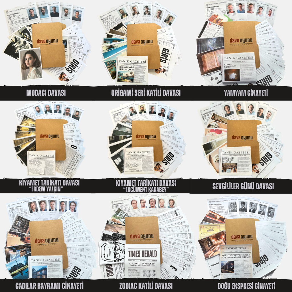 9 FARKLI DAVA DOSYASI TEK PAKETTE "9'Lu PAKET"